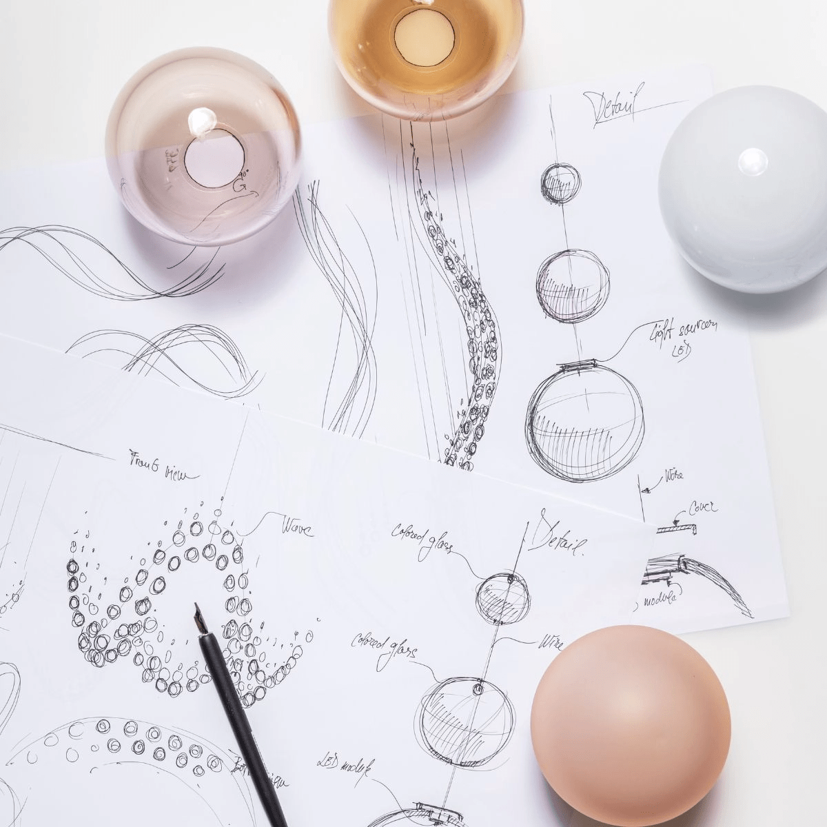 Pearl Curtain Customize Chandelier - YIOSI