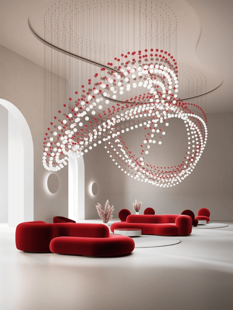 Pearl Curtain Customize Chandelier - YIOSI