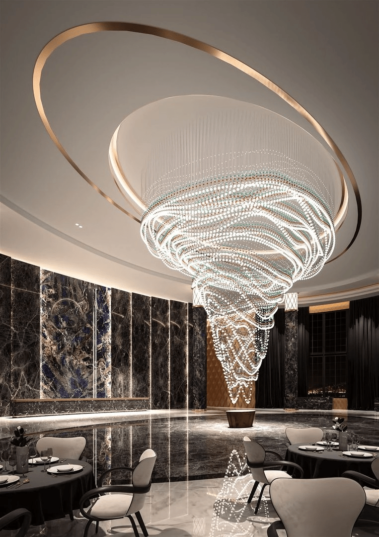 Pearl Curtain Customize Chandelier - YIOSI