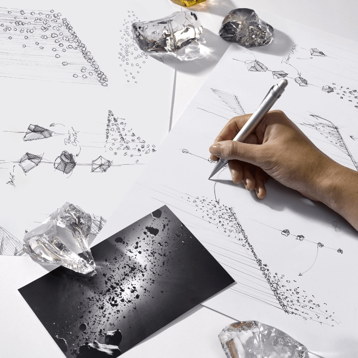 Raw Crystal Customize Chandelier - YIOSI