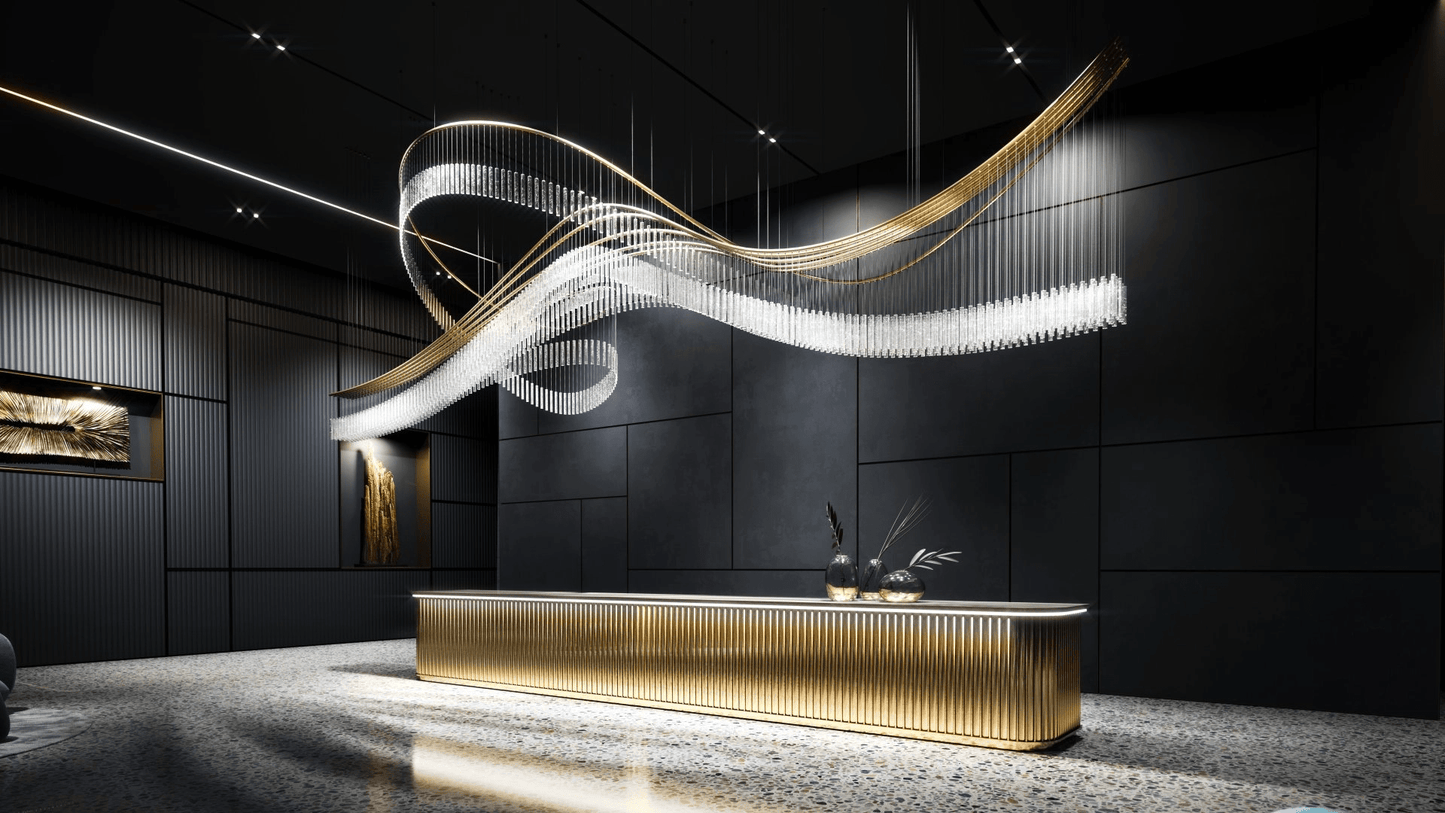 Crystal Spin Customize Chandelier - YIOSI