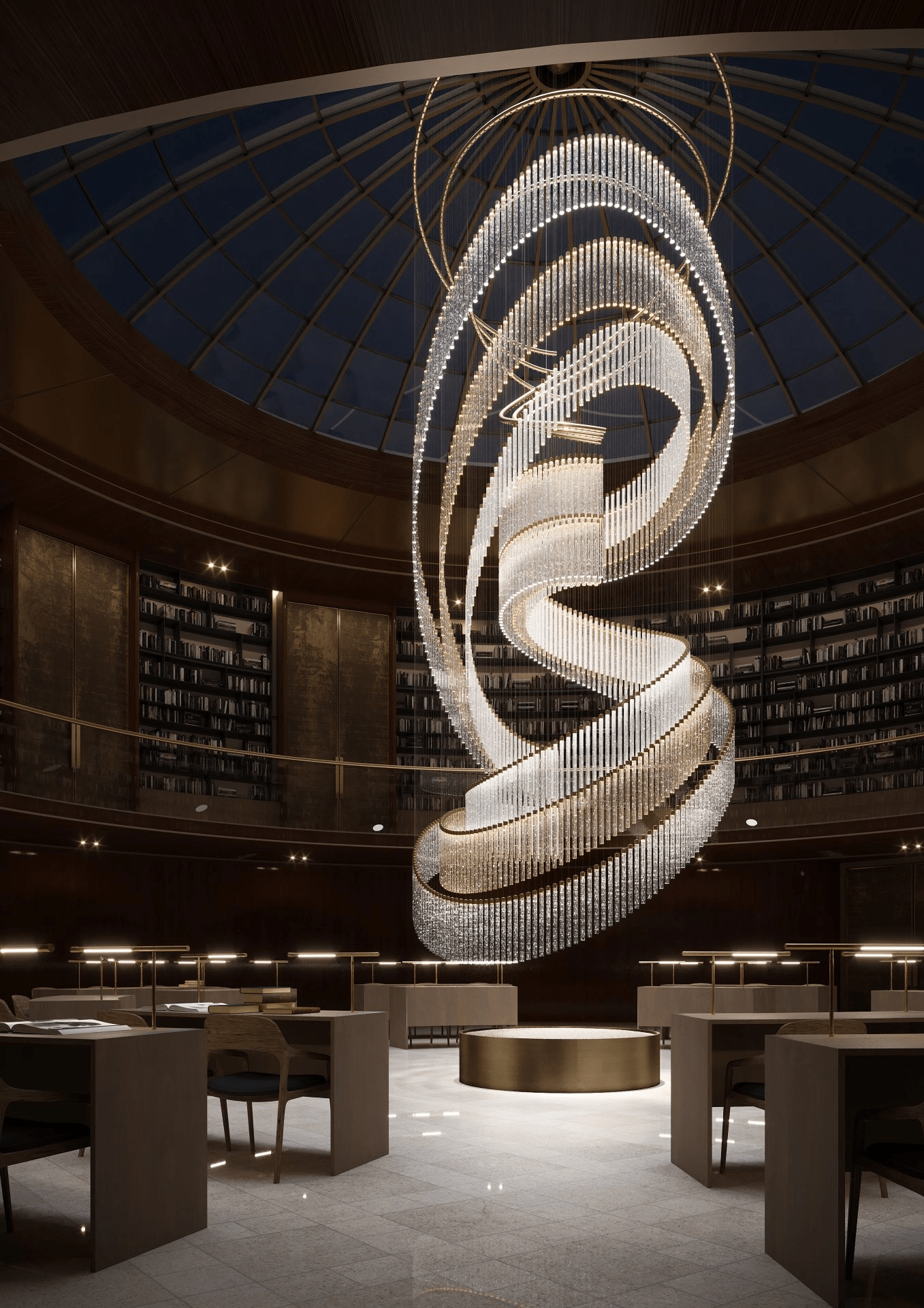 Crystal Spin Customize Chandelier - YIOSI