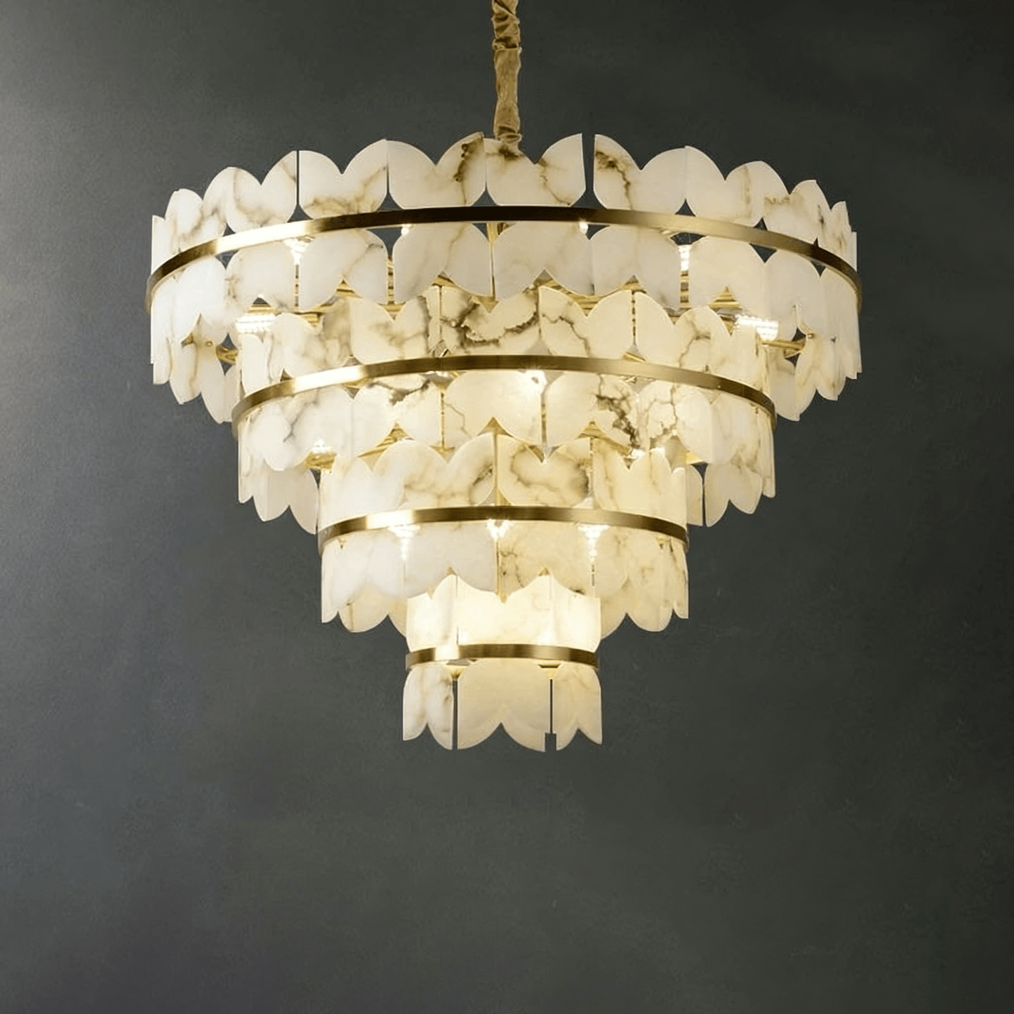 Alabaster Cloudscape Chandelier - YIOSI
