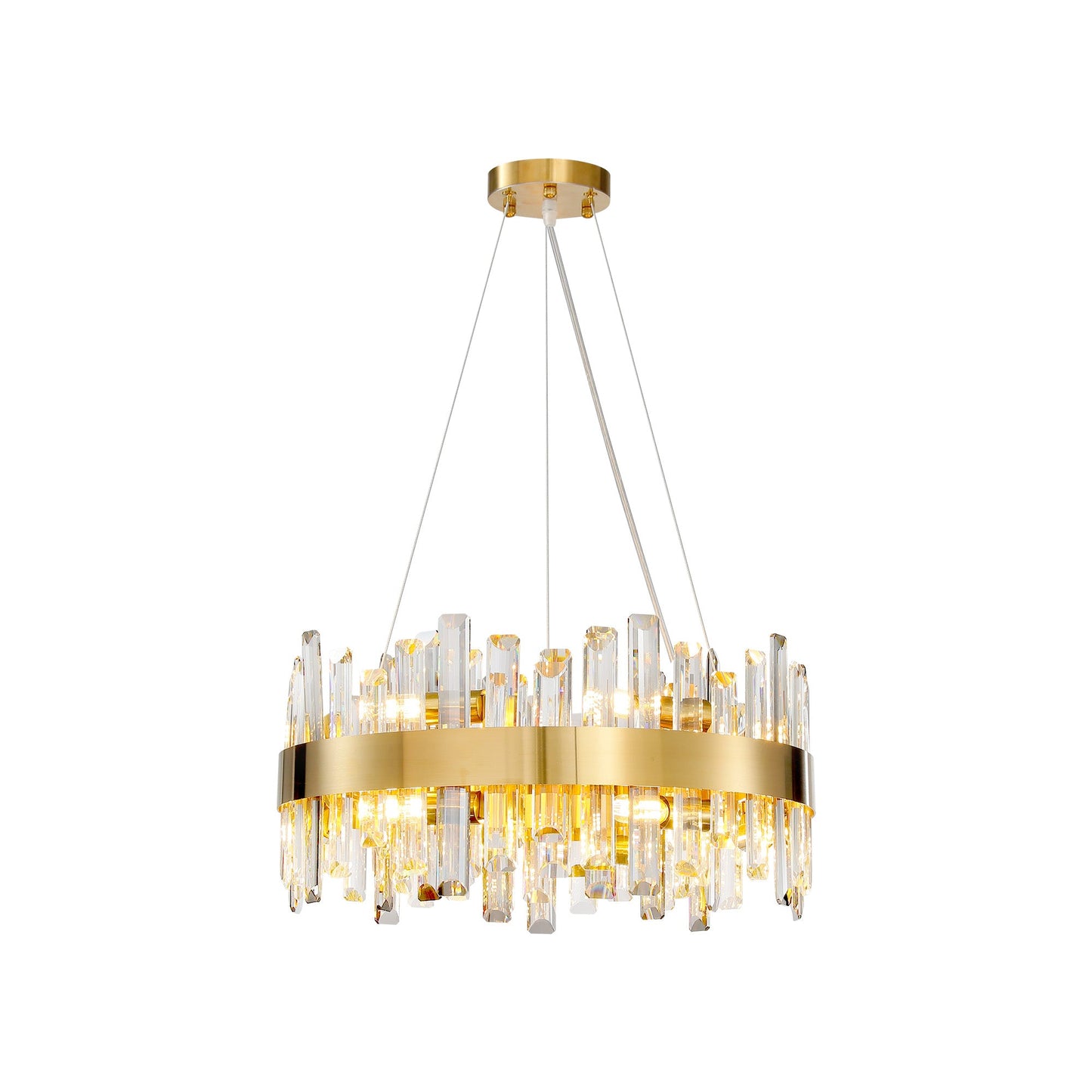 Modern Double Layer Crystal Chandelier