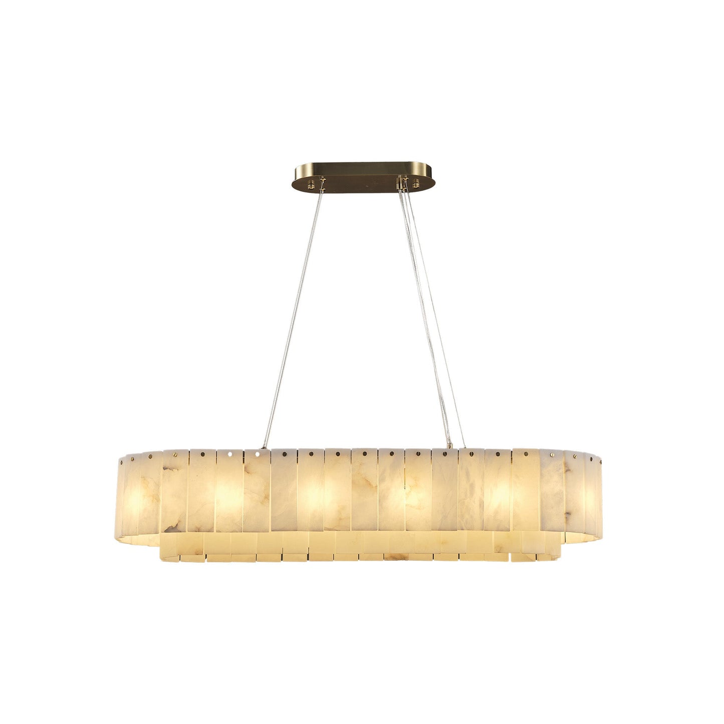 Modern alabaster chandelier L39in