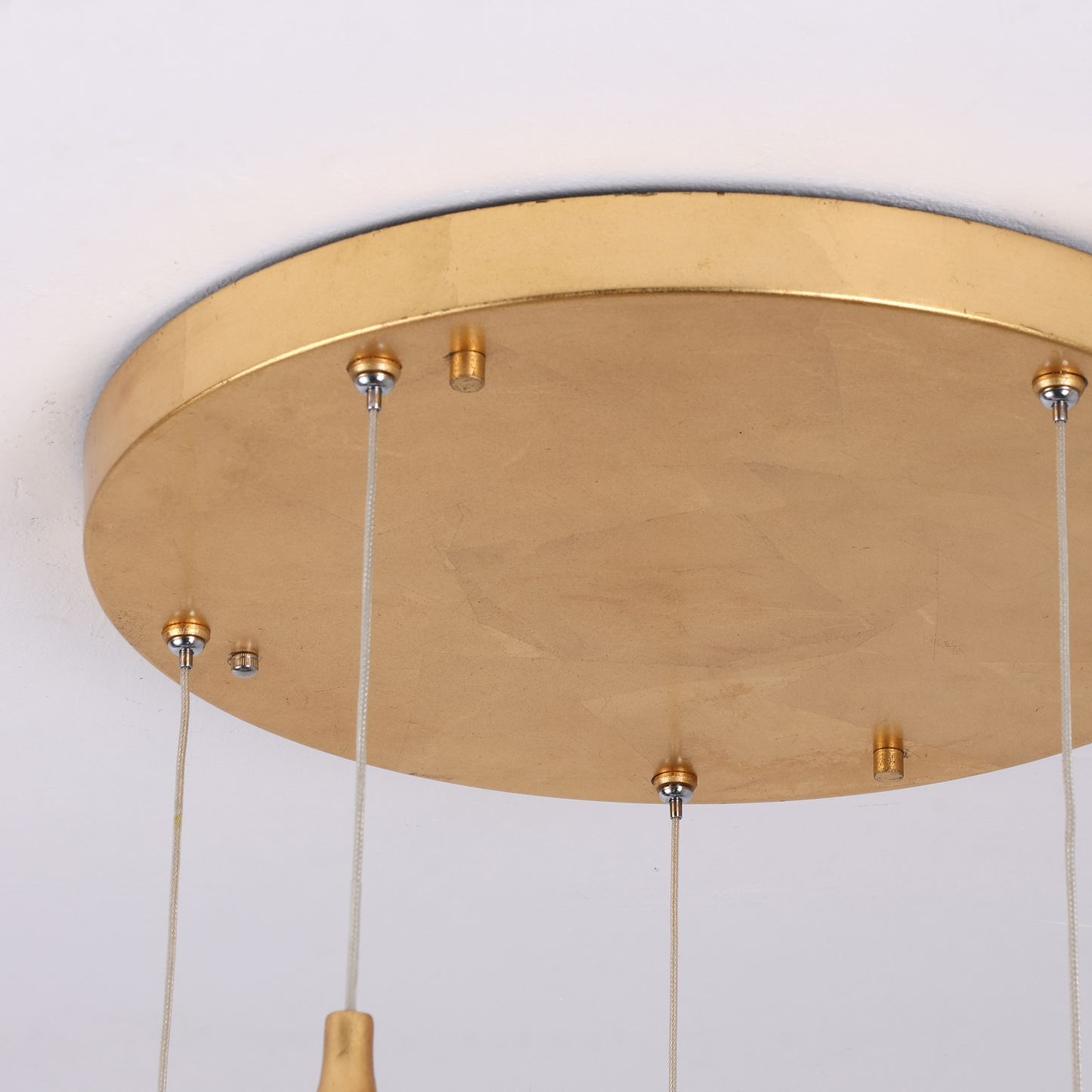 Modern Oval Shaped Glass Chandelier