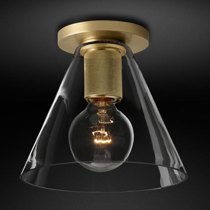 Vakkerlight Simple Style Flush Mount Ceiling Light – Brass Finish