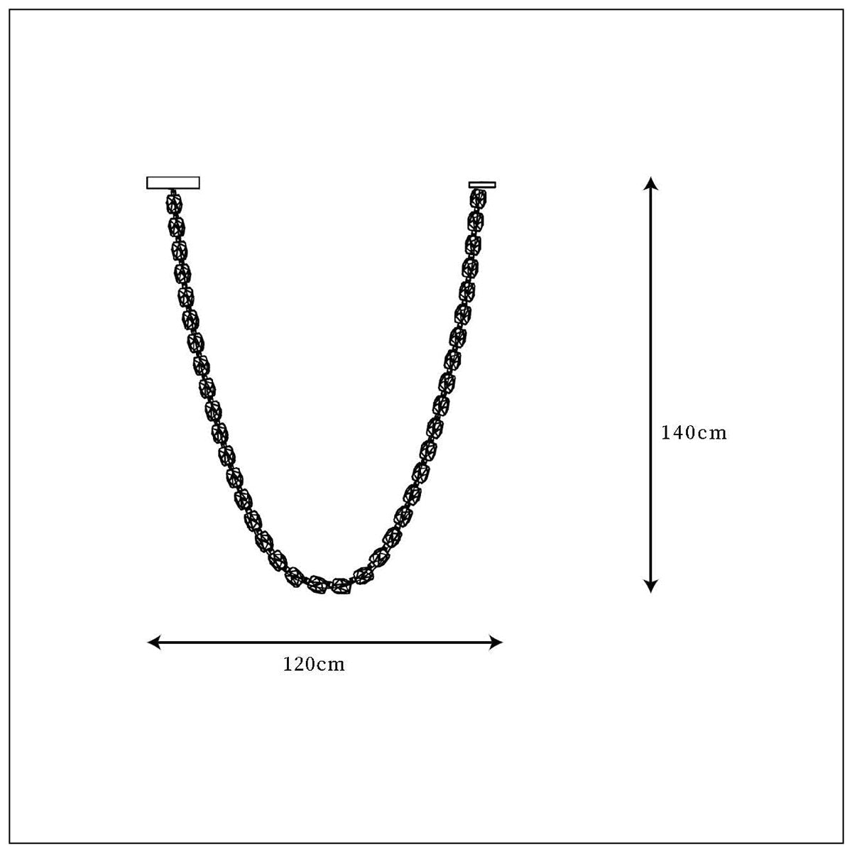 Modern Crystal Bead Chandelier D1200×H1400 mm