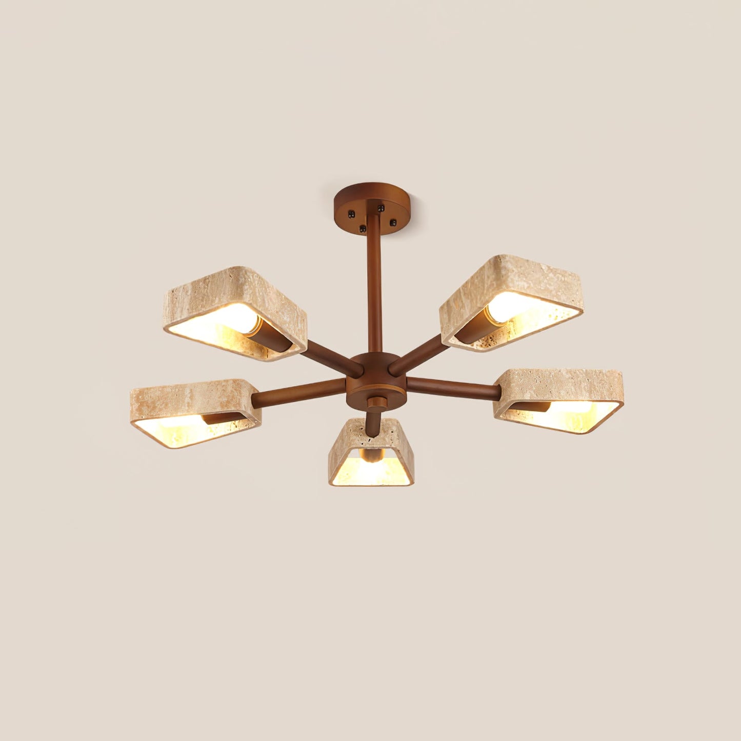 Elementa Travertone Chandelier - YIOSI