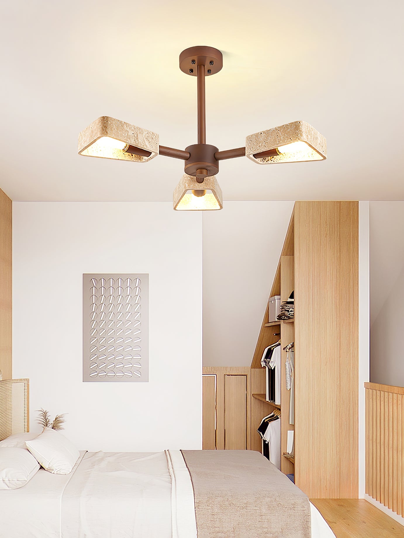 Elementa Travertone Chandelier - YIOSI