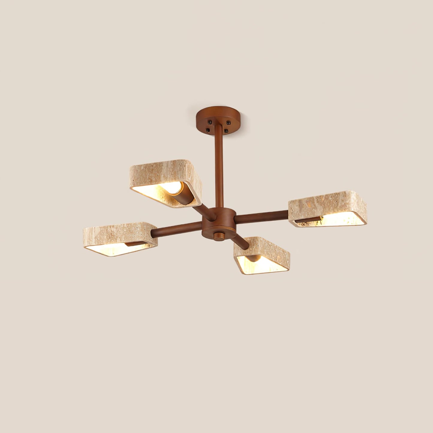 Elementa Travertone Chandelier - YIOSI