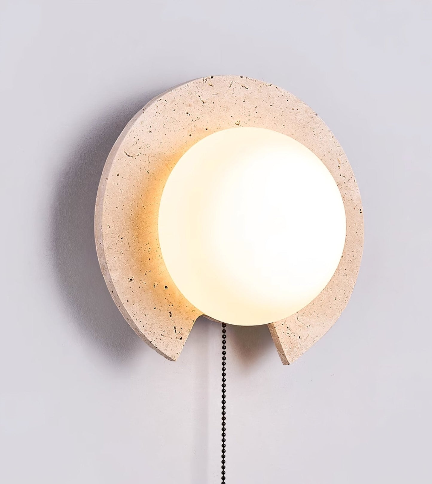 Solclip Travertine Wall Light - YIOSI