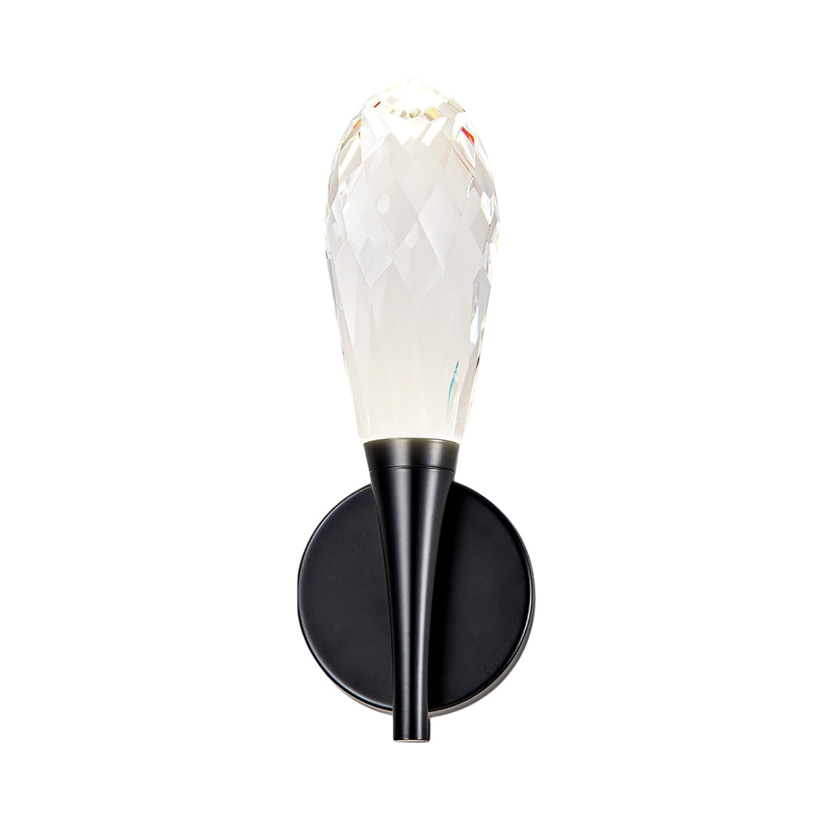 Modern bathroom vanity wall lamp in front of the mirror Black