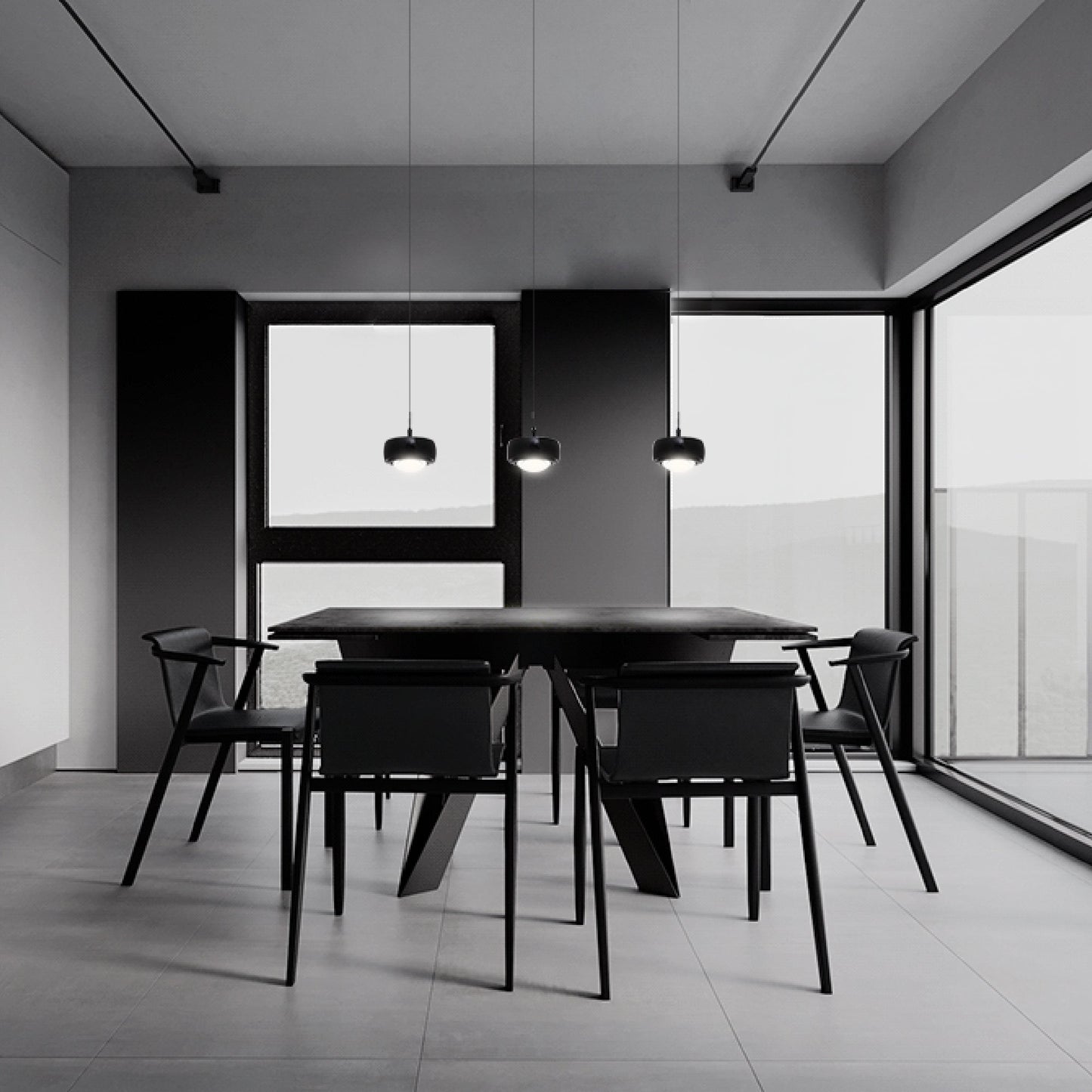 Modern Planetary Shaped Pendant Light