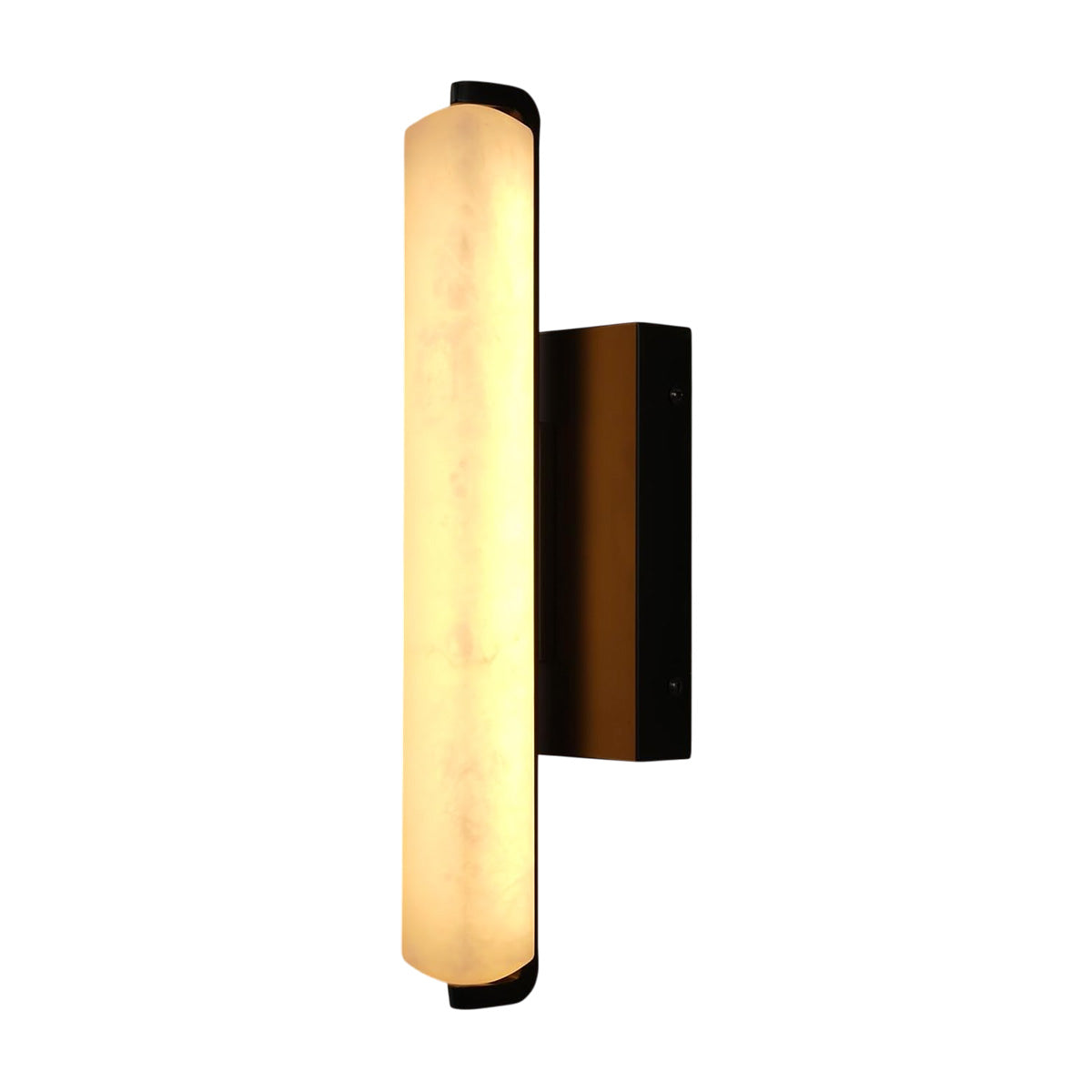 Natural Alabaster Wall Sconces 15in / Black