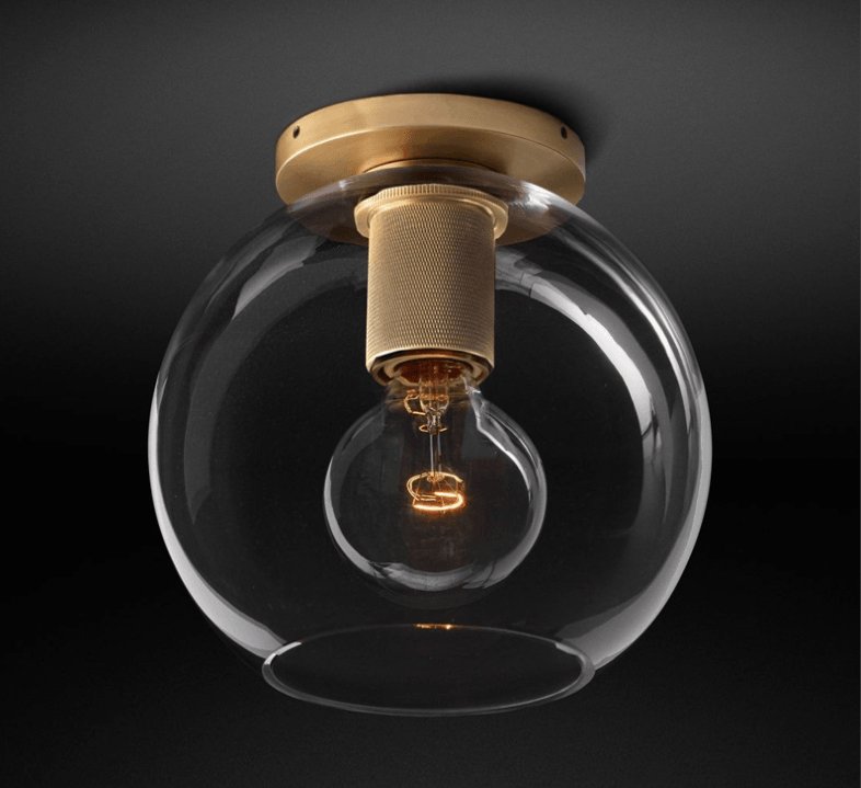 Vakkerlight Simple Style Flush Mount Ceiling Light – Brass Finish
