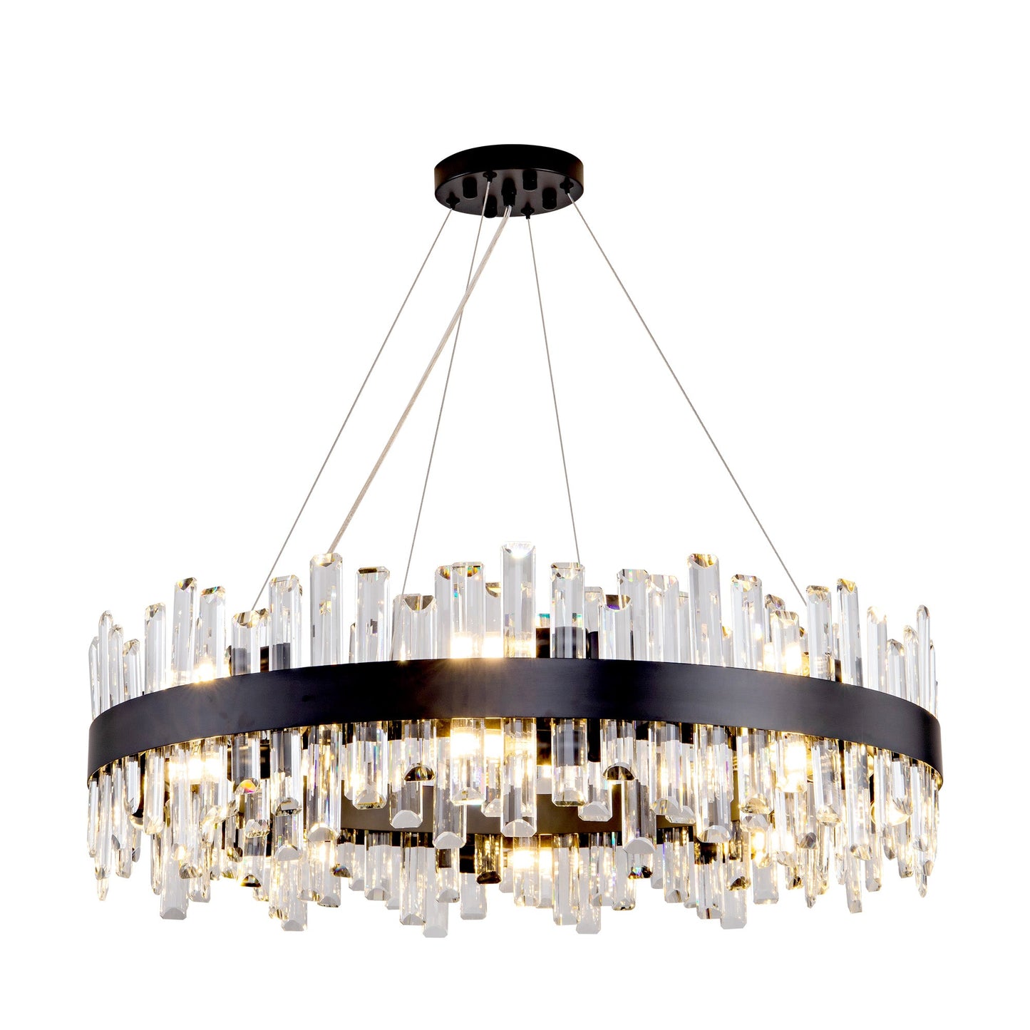 Modern Double Layer Crystal Chandelier