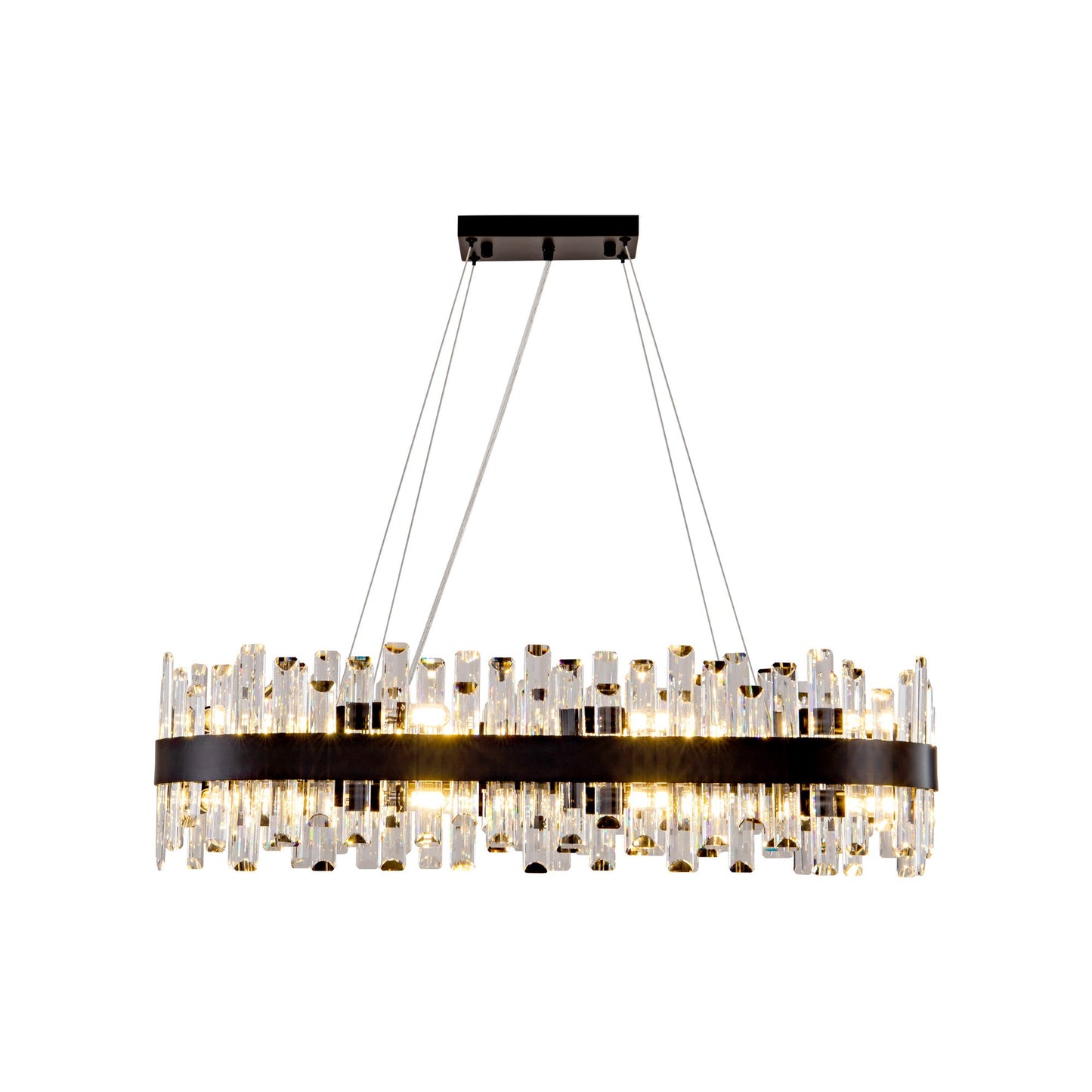 Modern Double Layer Crystal Chandelier