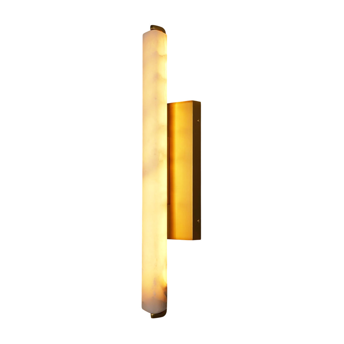 Natural Alabaster Wall Sconces 25in / Gold