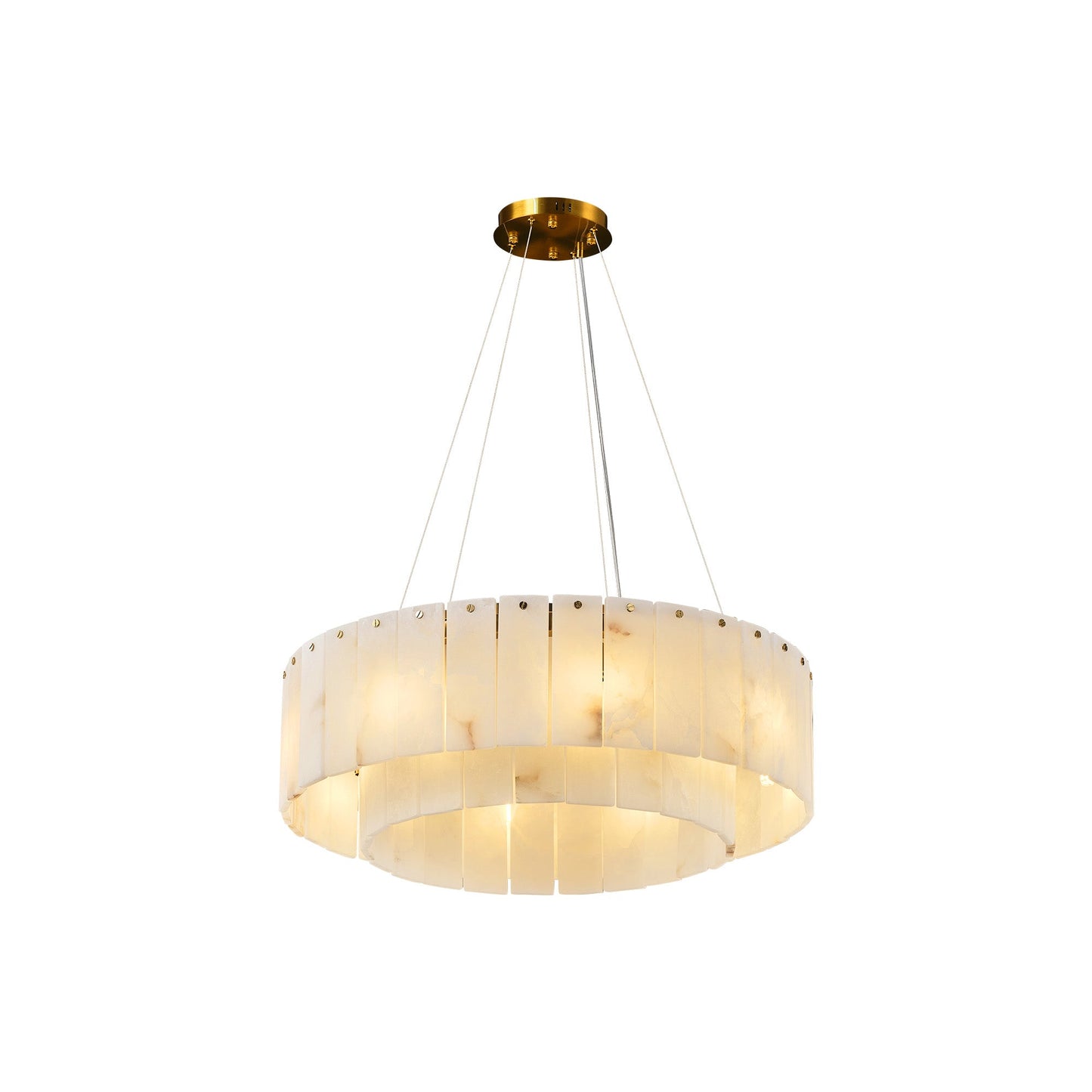 Modern alabaster chandelier D23in