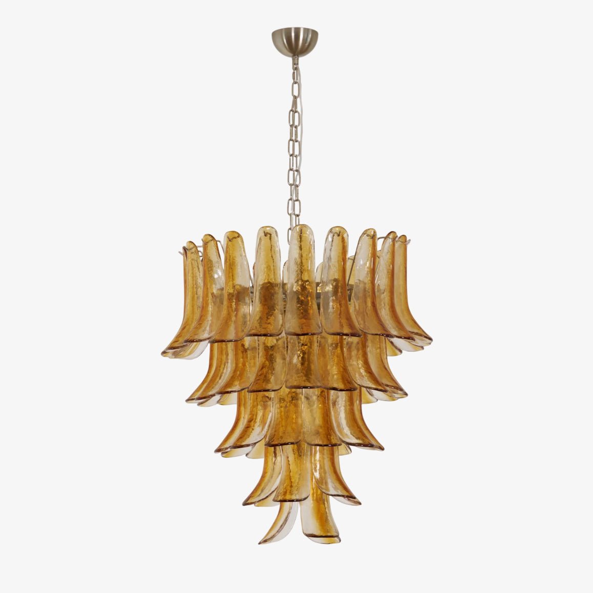 Murano Amber Lily Chandelier - YIOSI