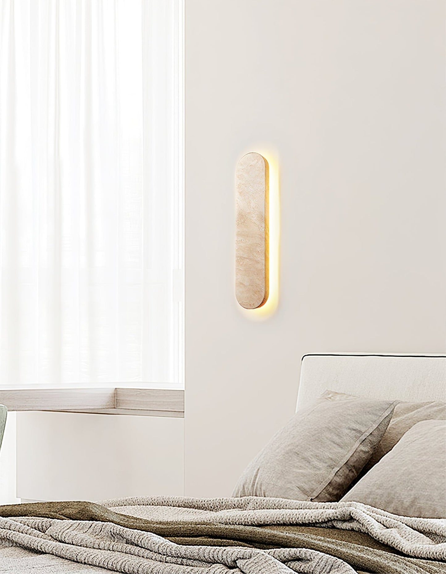 Lior Travertine Wall Light - YIOSI