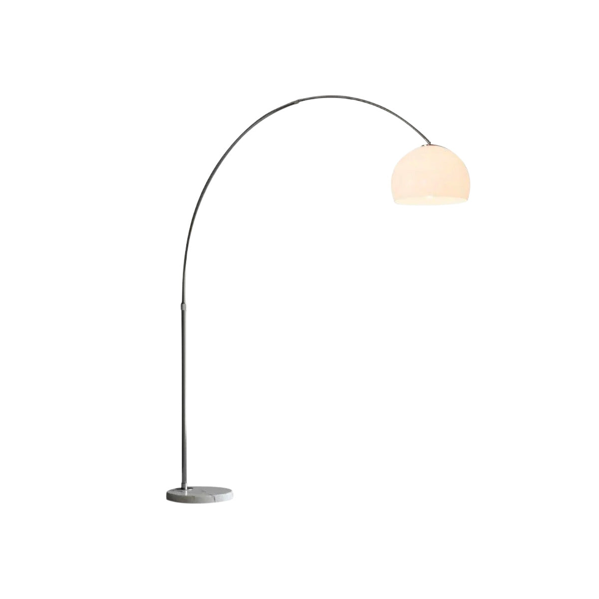 Arched Floor Lamp with Marble Base Adjustable Height