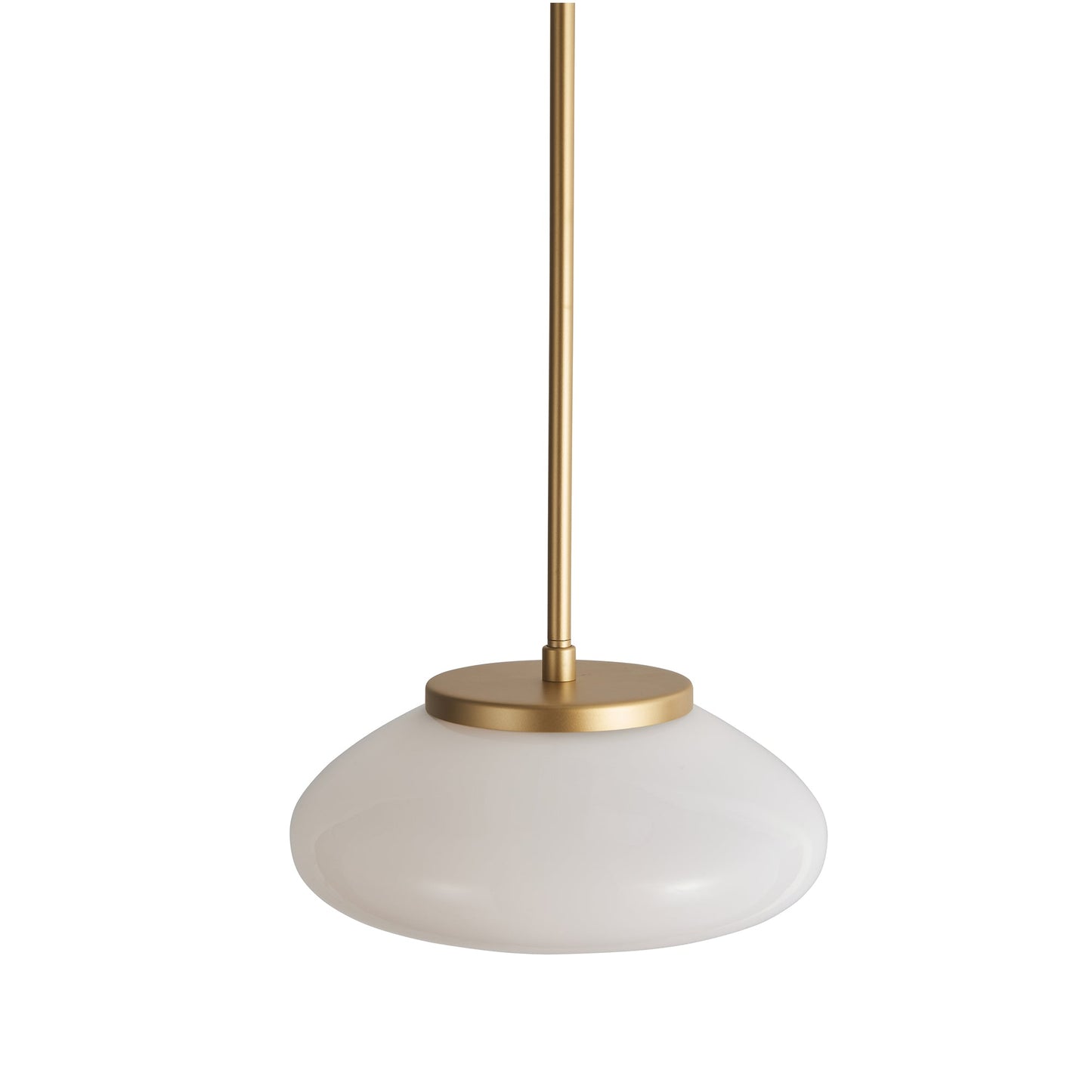 Modern white lacquered glass chandelier