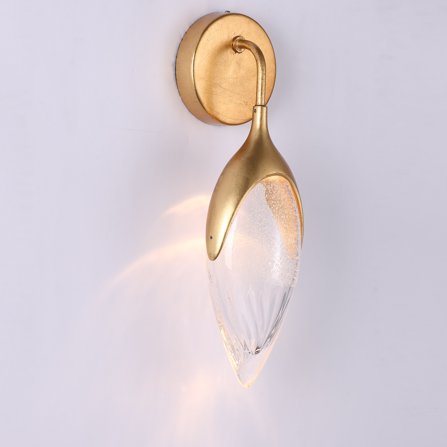 Modern Oval Shaped Glass Chandelier