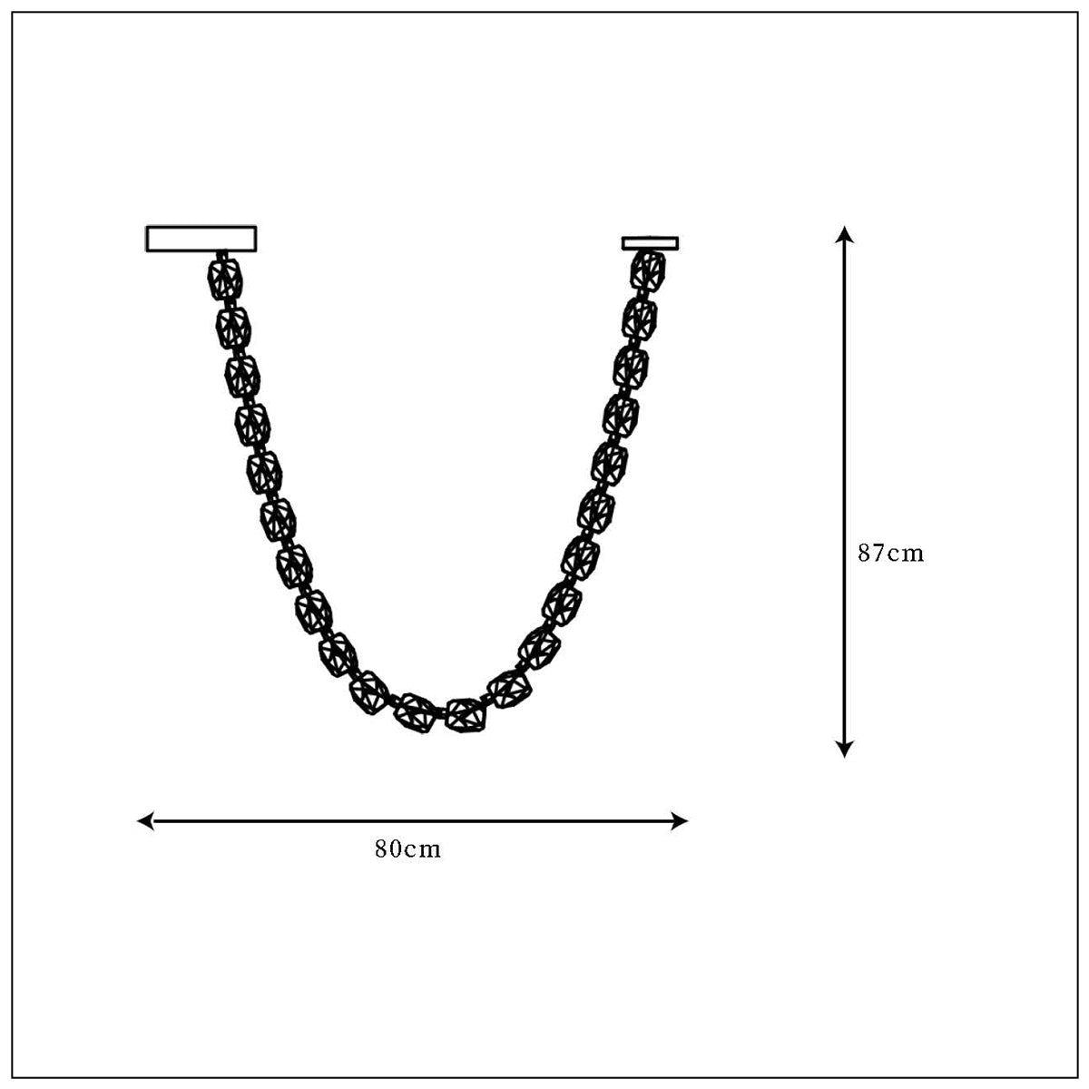 Modern Crystal Bead Chandelier D800×H870 mm