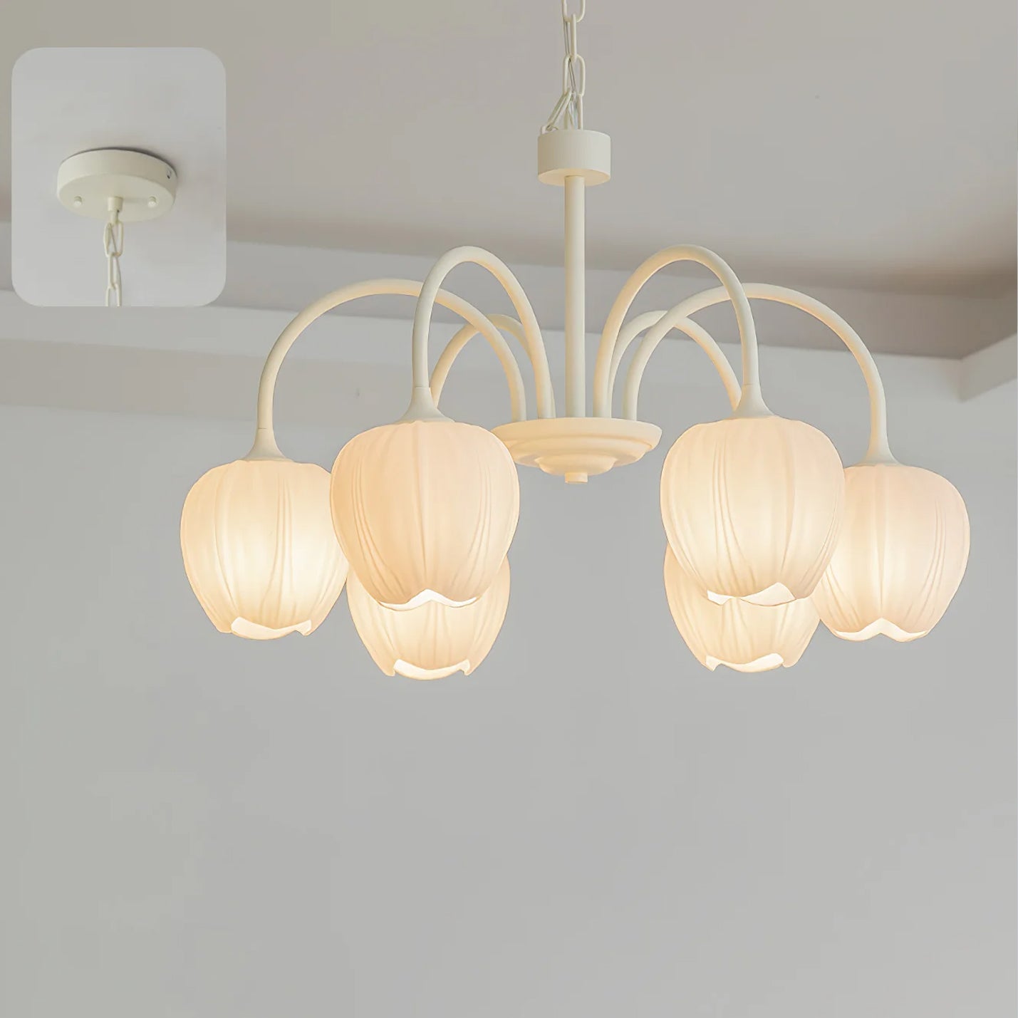 Tulip Matcha Chandelier - YIOSI