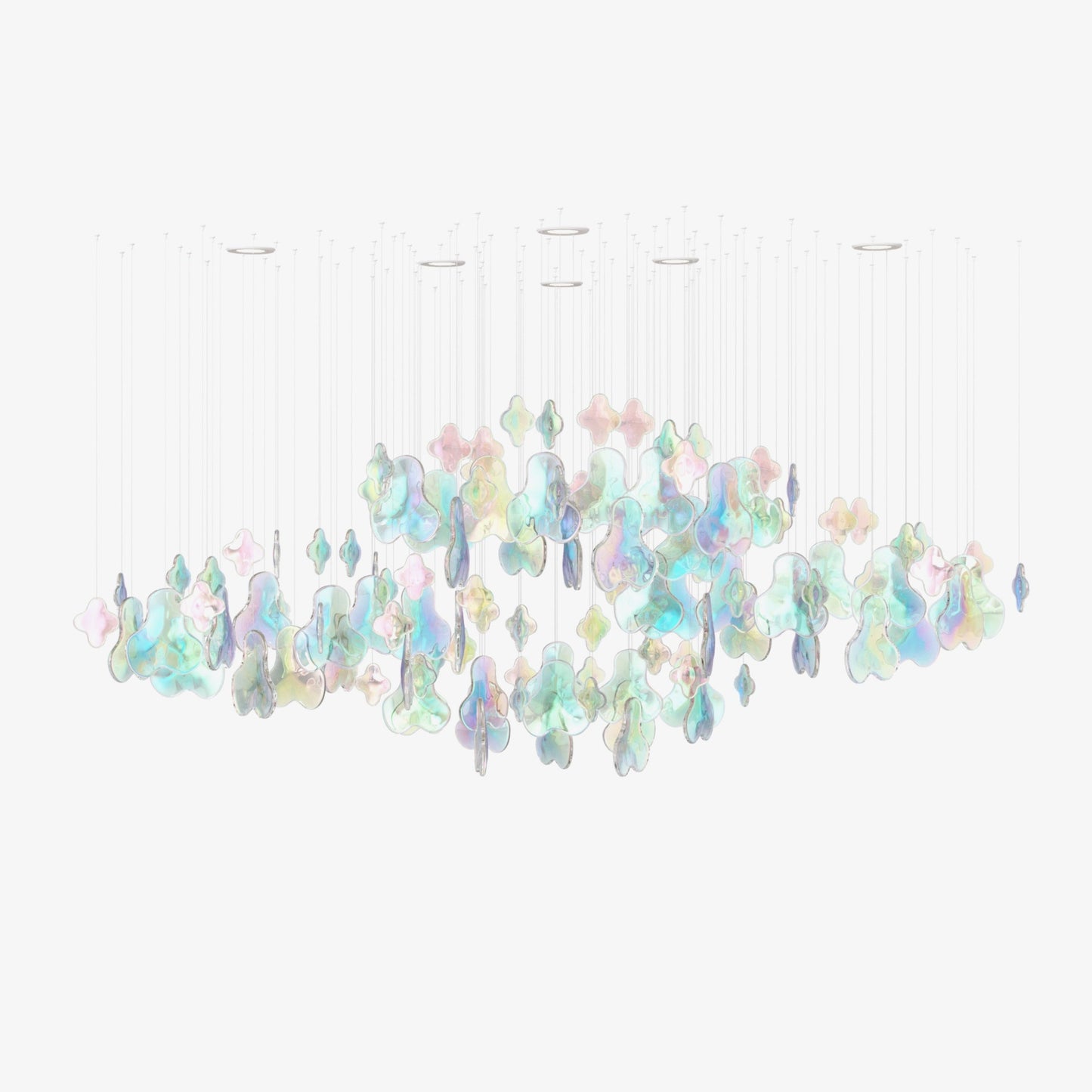 Iris Iridescent Blossom Chandelier - YIOSI