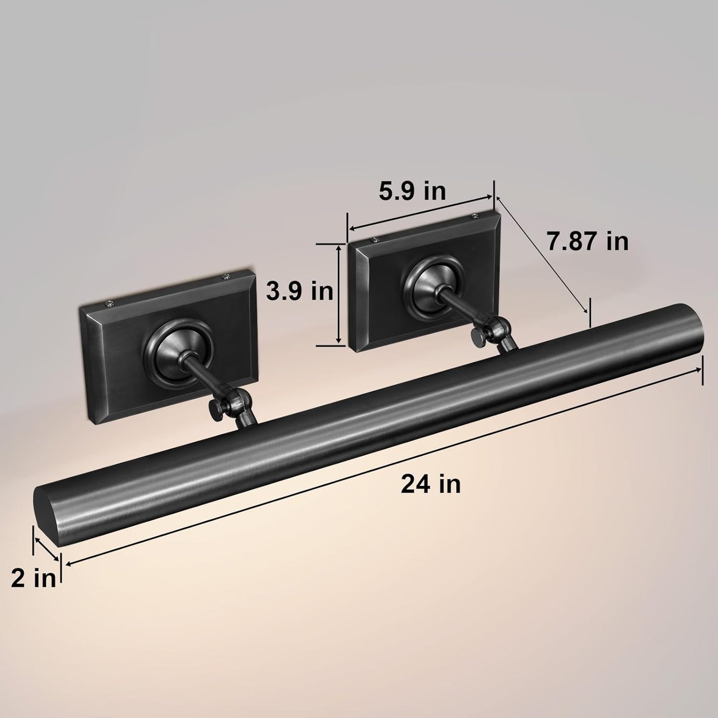 Wall-mounted mirror front wall lamp