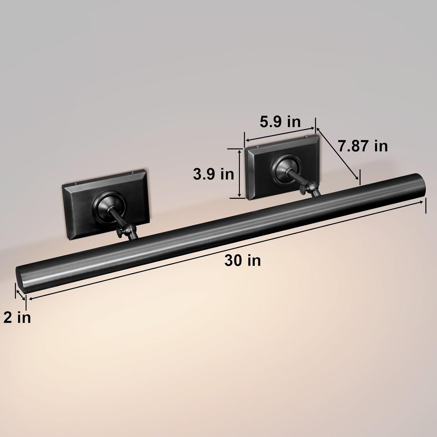 Wall-mounted mirror front wall lamp