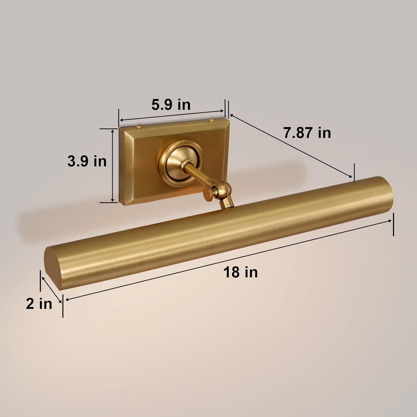 Wall-mounted mirror front wall lamp