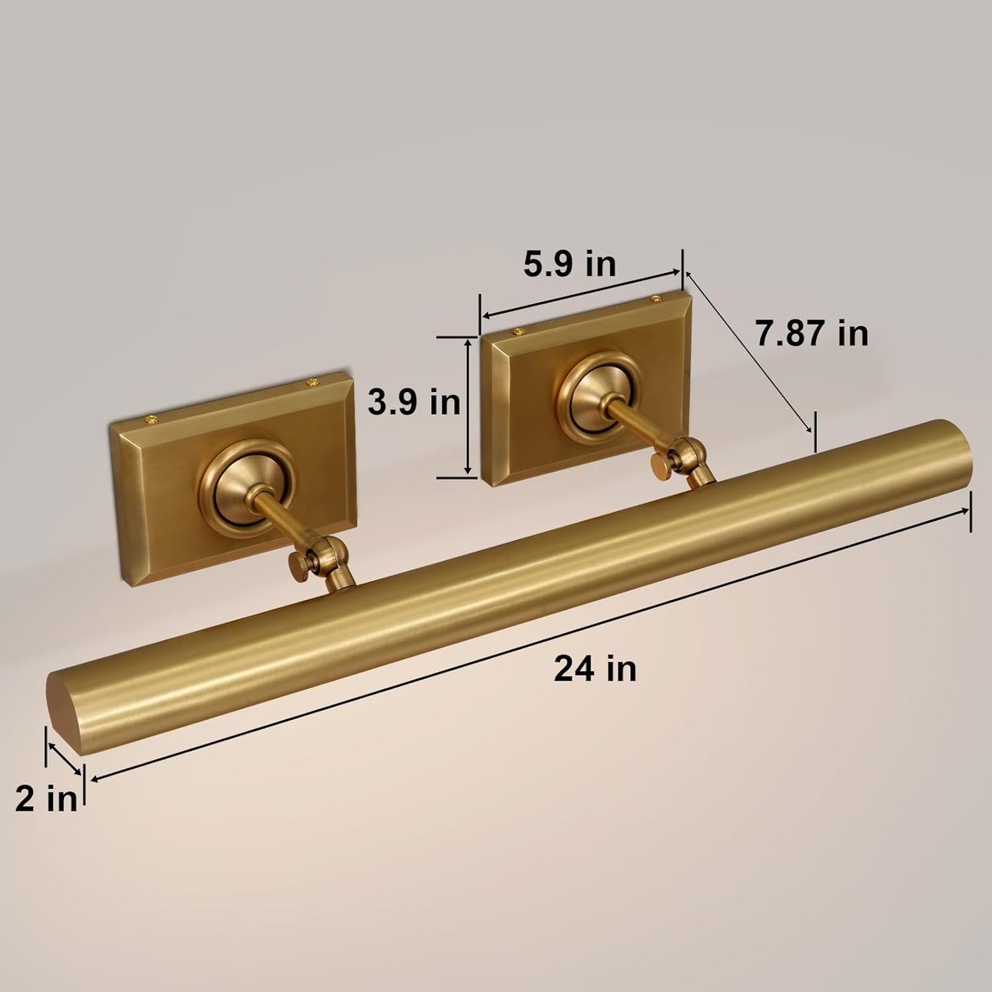 Wall-mounted mirror front wall lamp