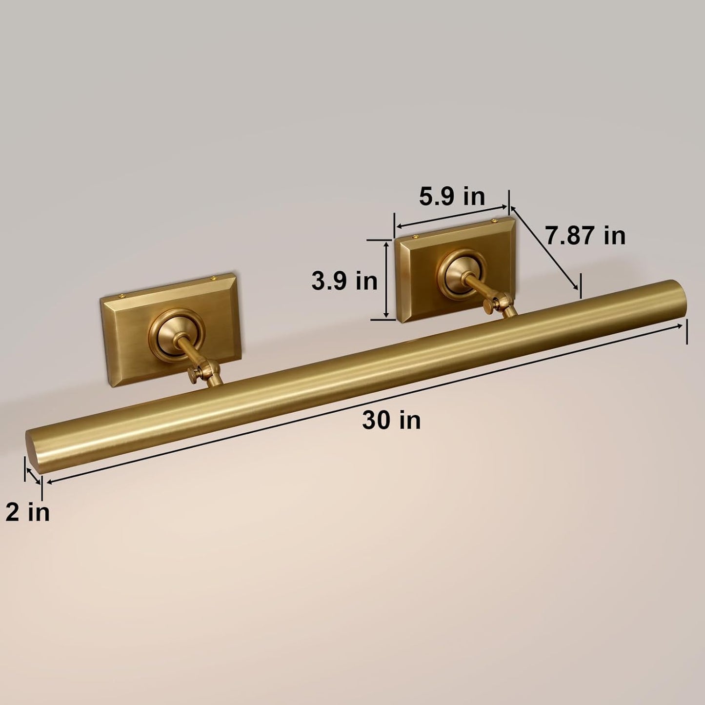 Wall-mounted mirror front wall lamp