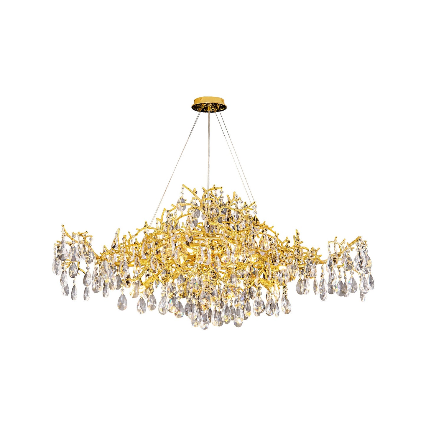 Modern Crystal Chandelier Gold / 47.2’’ 14 Lights