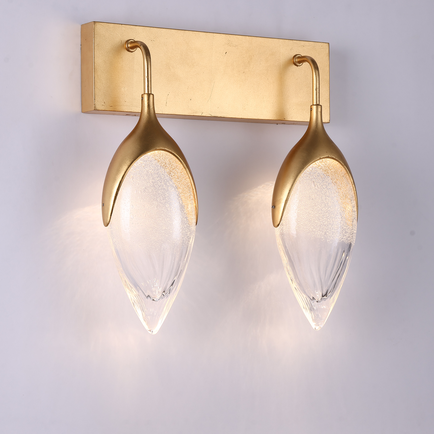 Modern Oval Shaped Glass Chandelier