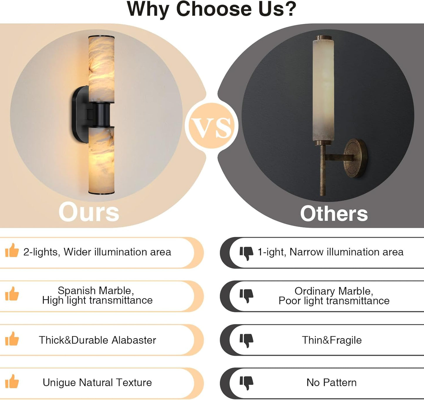 22.2’’ Alabaster Wall Sconce