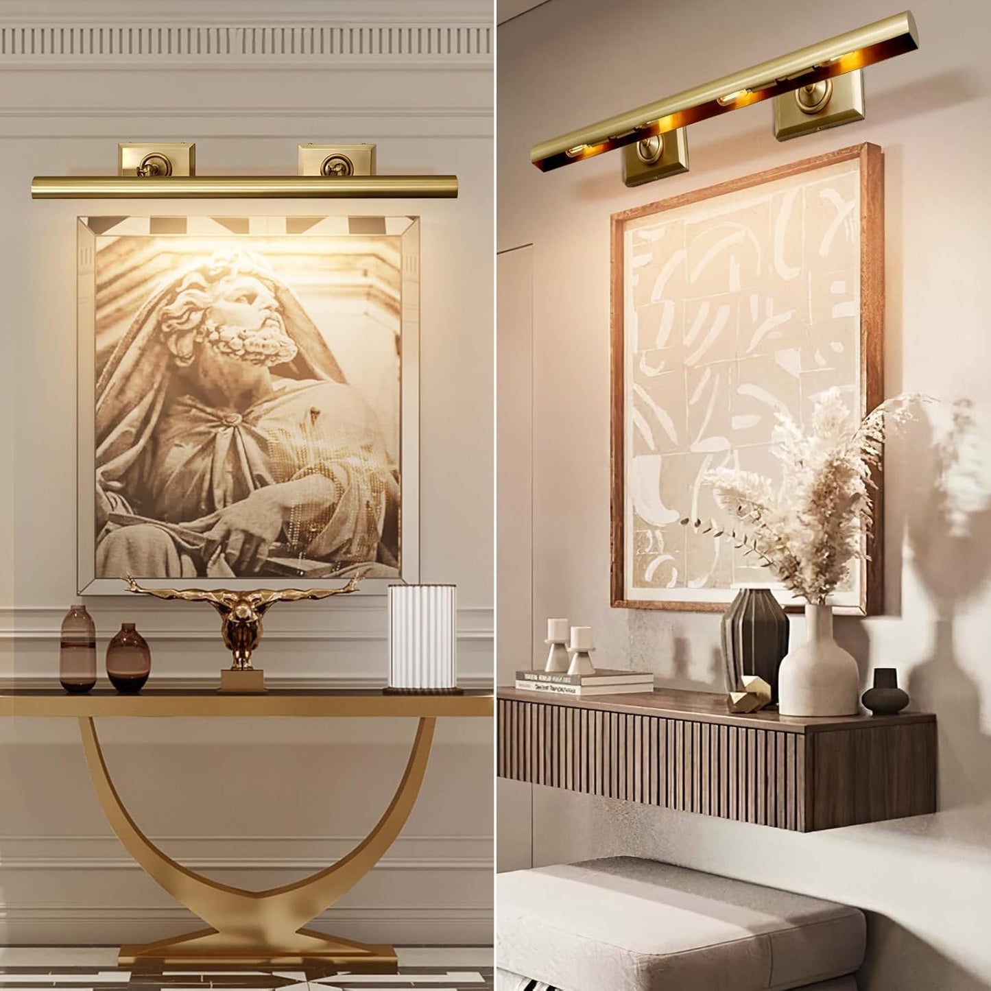 Wall-mounted mirror front wall lamp