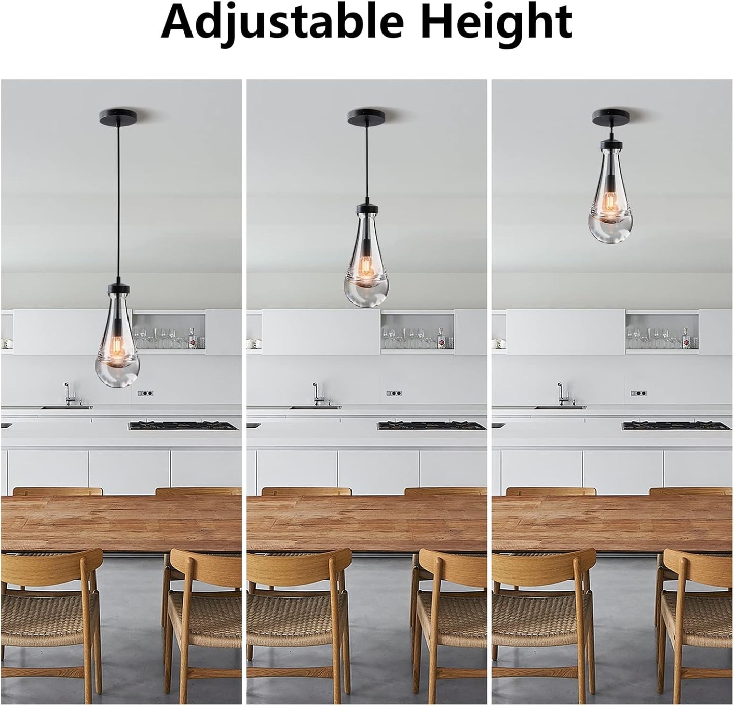 Modern raindrop-style suspended ceiling lamp