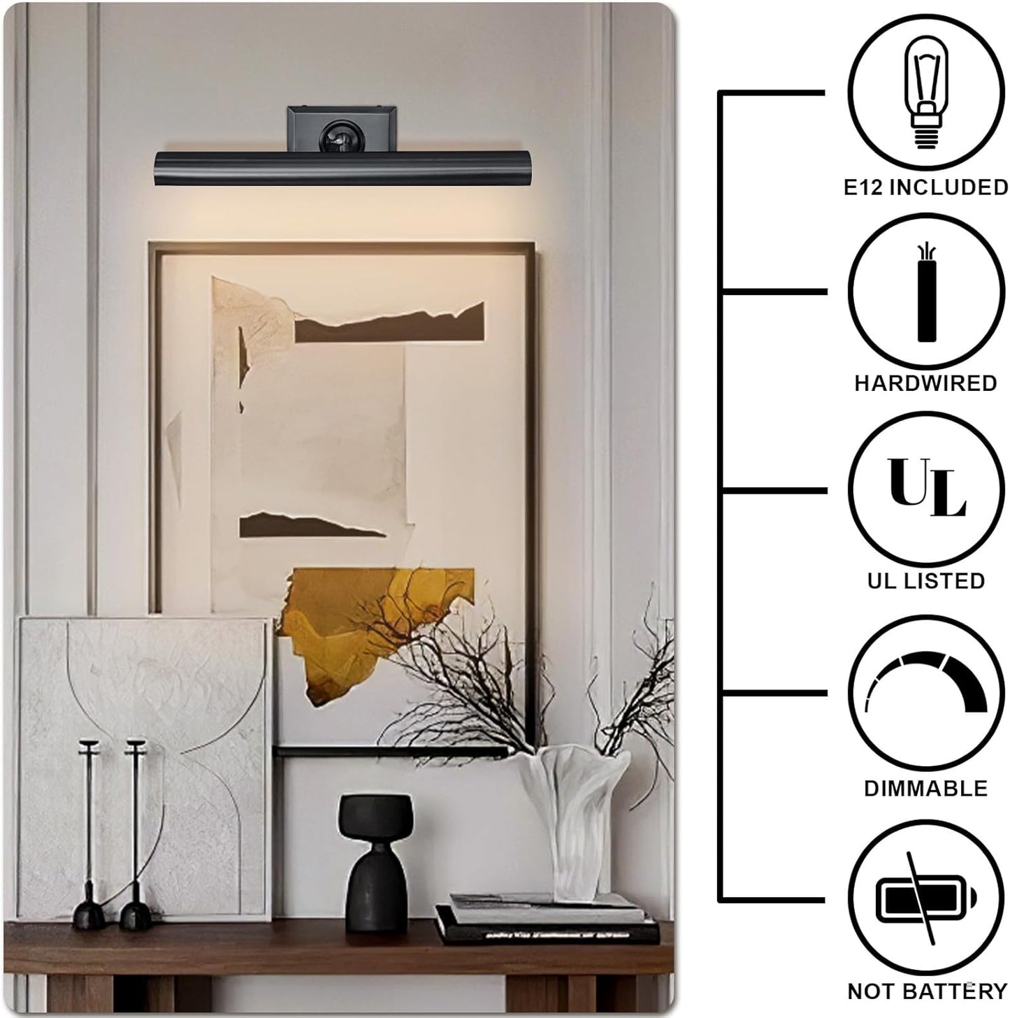 Wall-mounted mirror front wall lamp