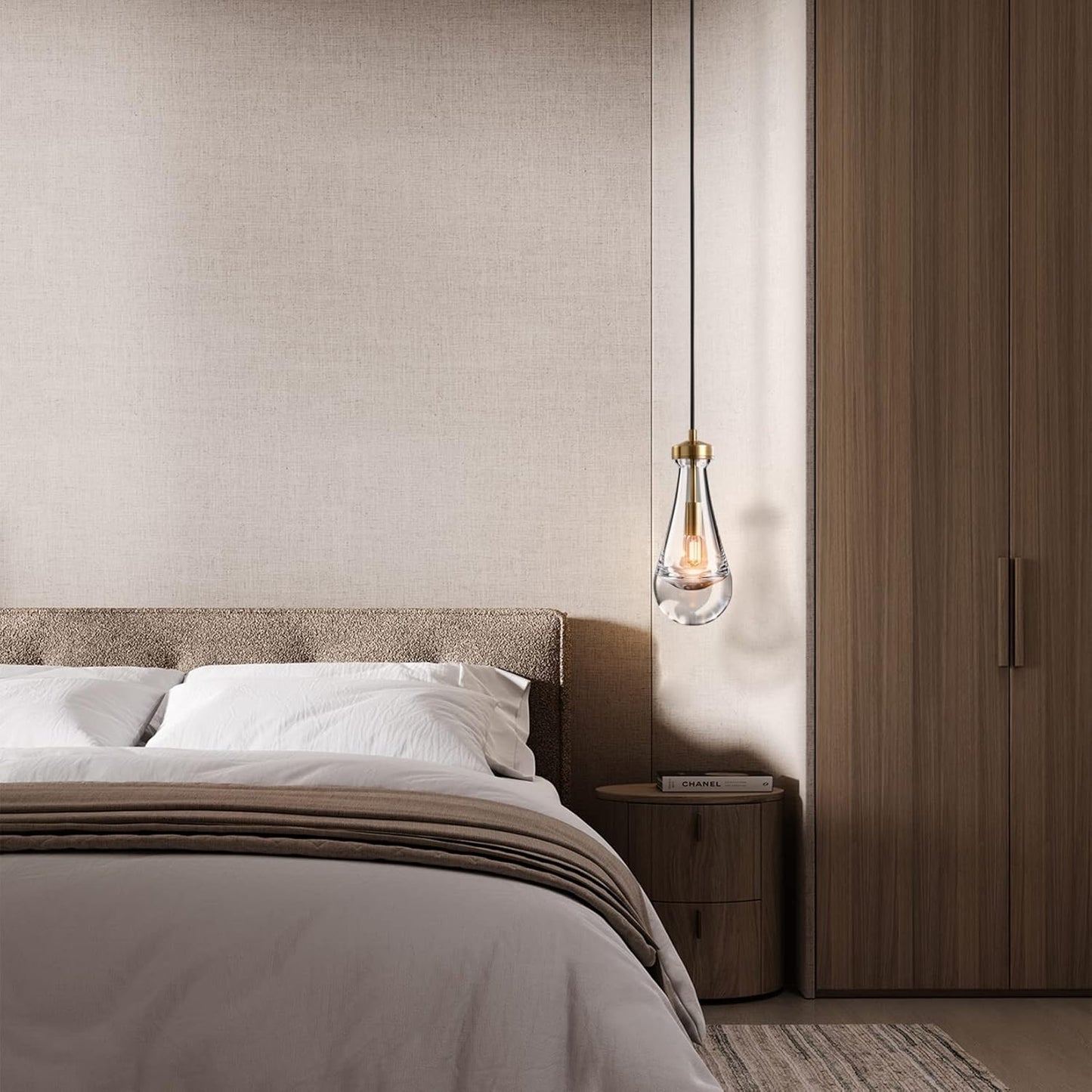 Modern raindrop-style suspended ceiling lamp