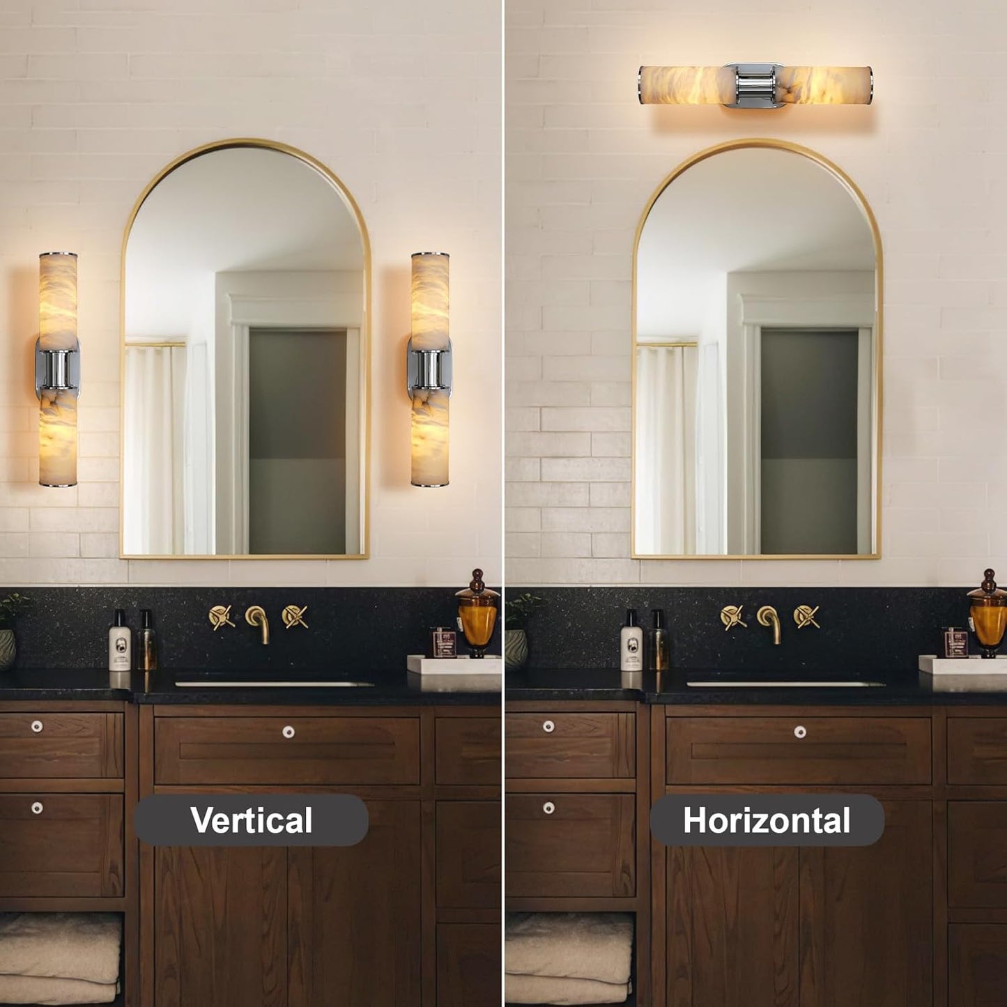 22.2’’ Alabaster Wall Sconce
