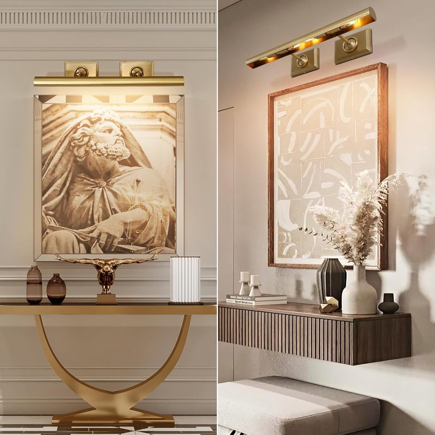 Wall-mounted mirror front wall lamp