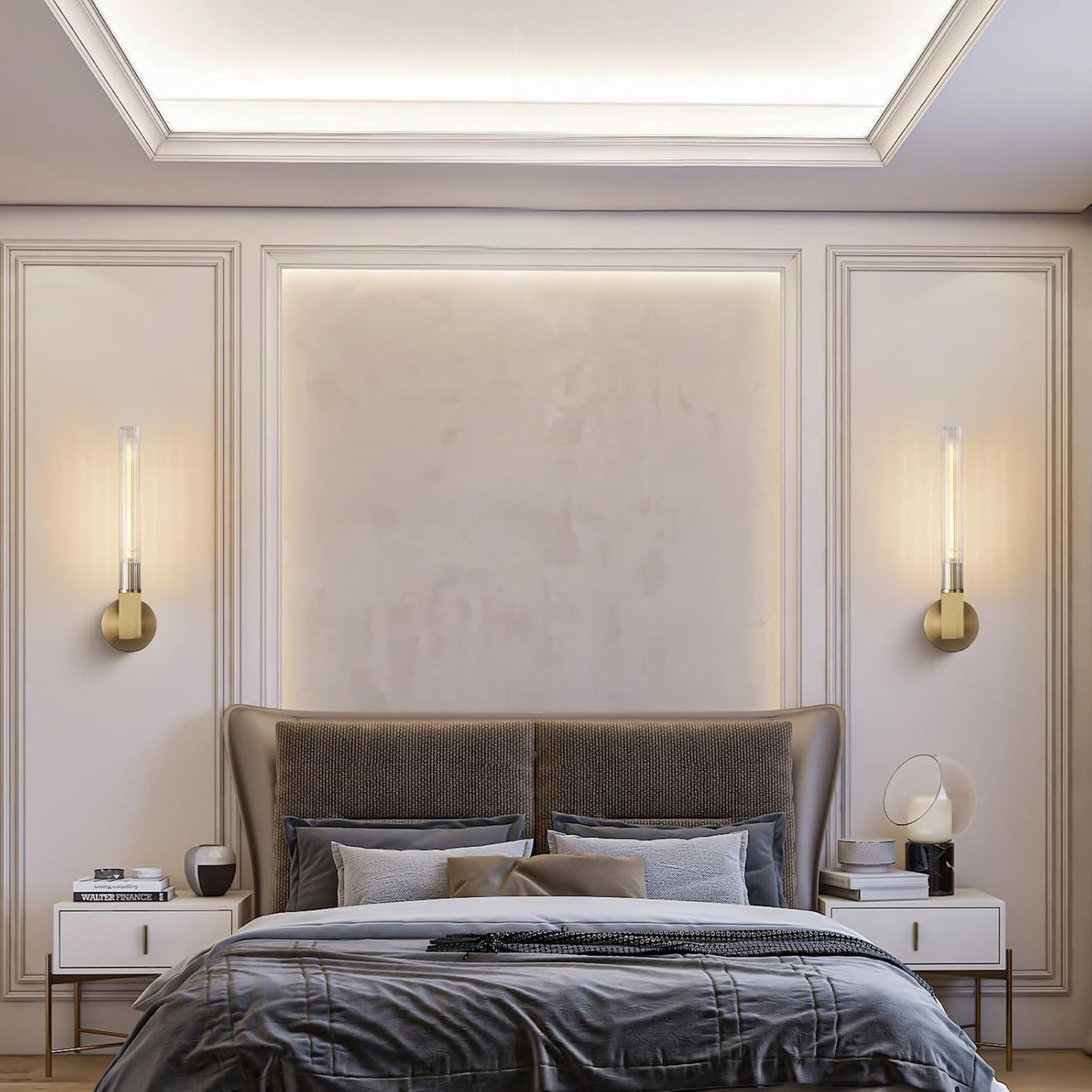 Modern glass tube chandelier