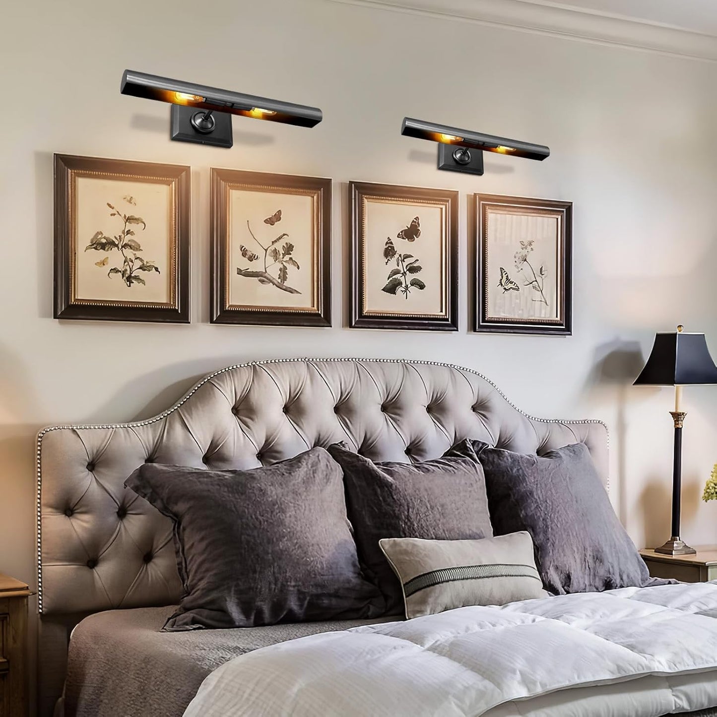 Wall-mounted mirror front wall lamp