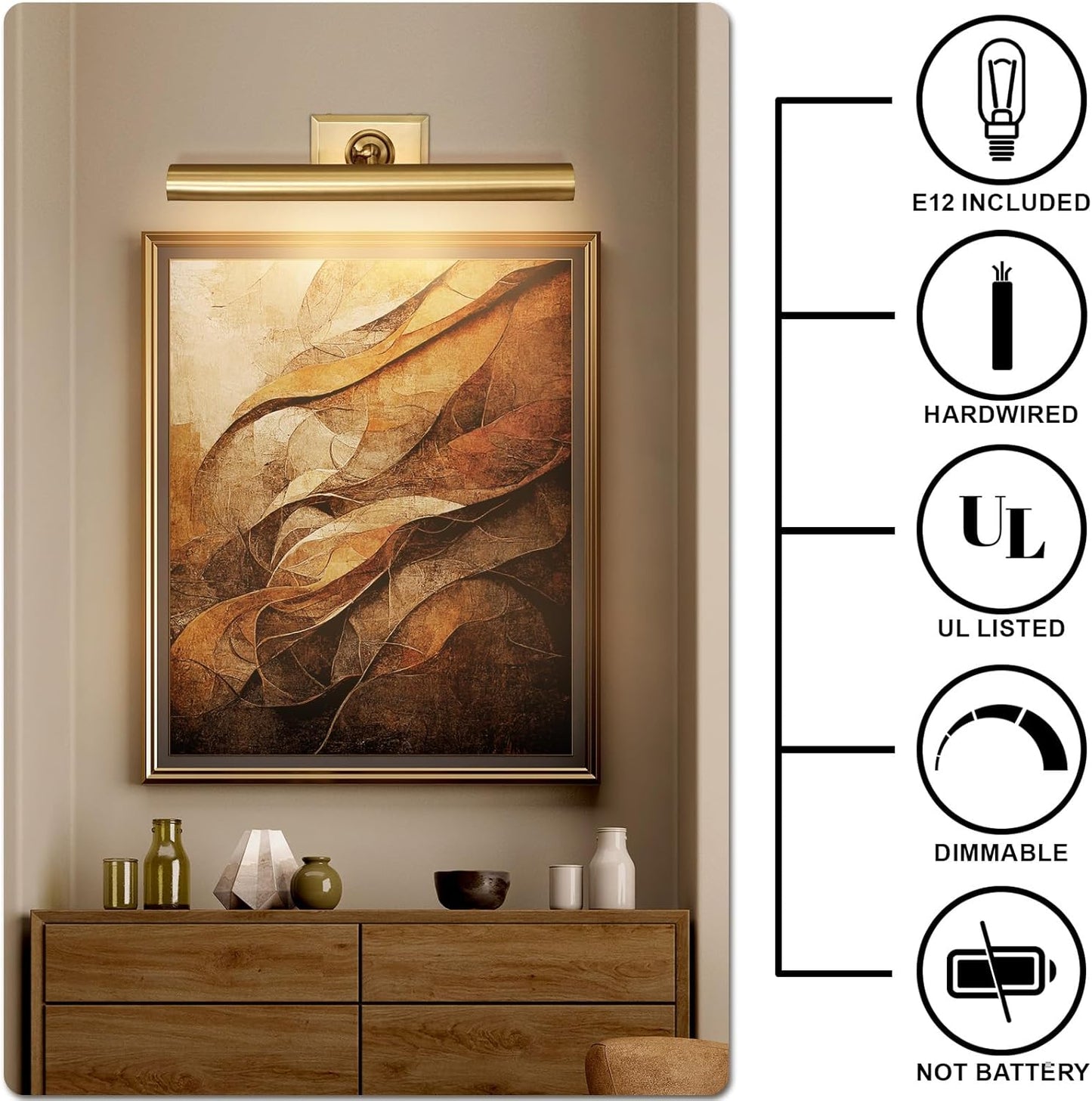 Wall-mounted mirror front wall lamp