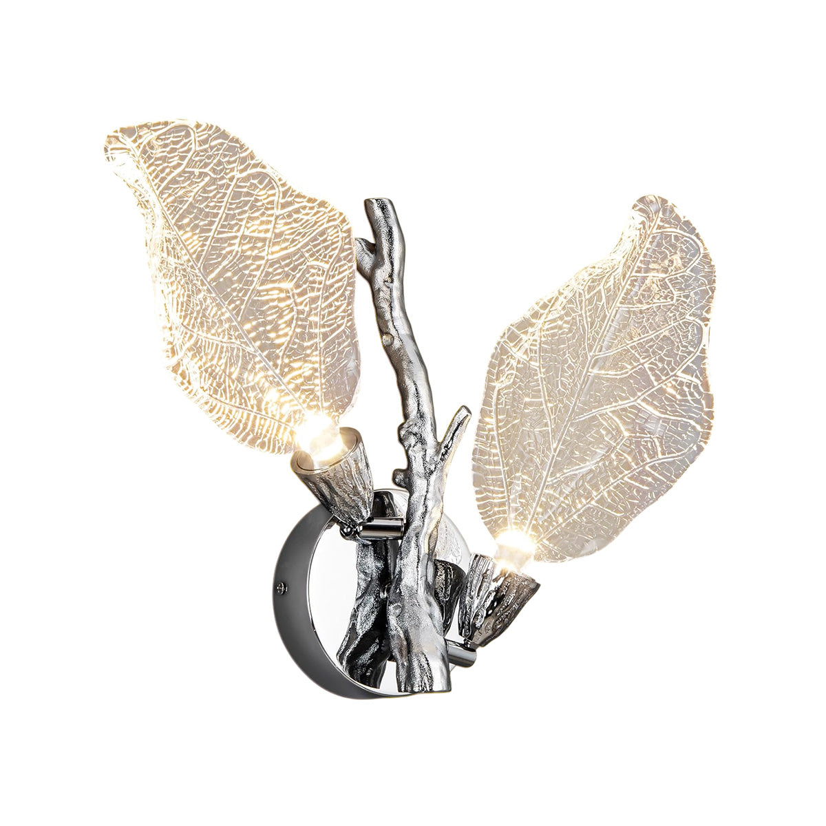 Bionic Leaf LED Wall Sconces Silver / Double-Leaf